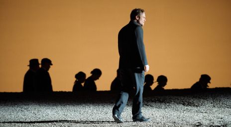 Performers on stage at the Opera